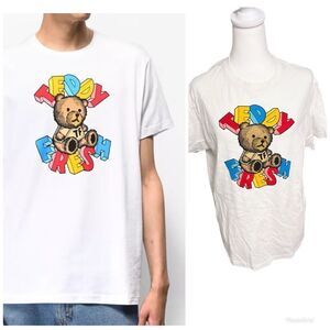 Teddy Fresh merch white crew neck teddy t shirt short sleeve Medium